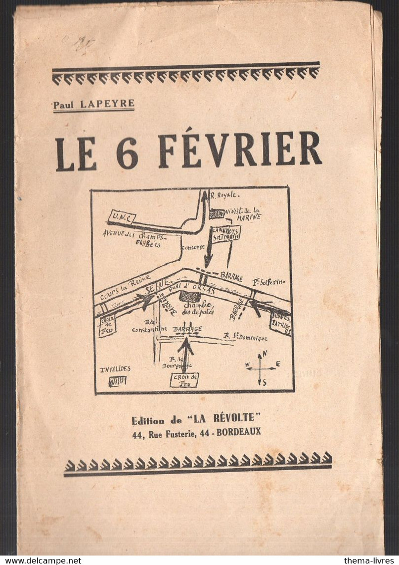 (Paris) : Le 6 Février  (1934) (M1364) - Geschichte