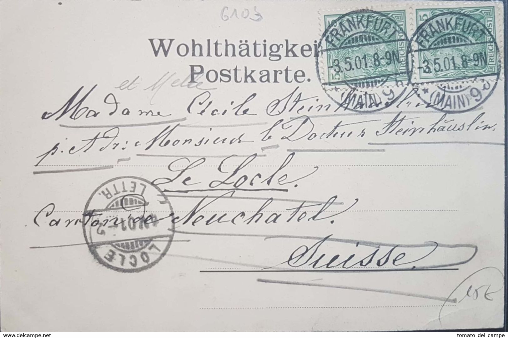 AK Griesheim 1901 Nach Neuchatel Schweiz Explosion Chemie Fabrik - Griesheim