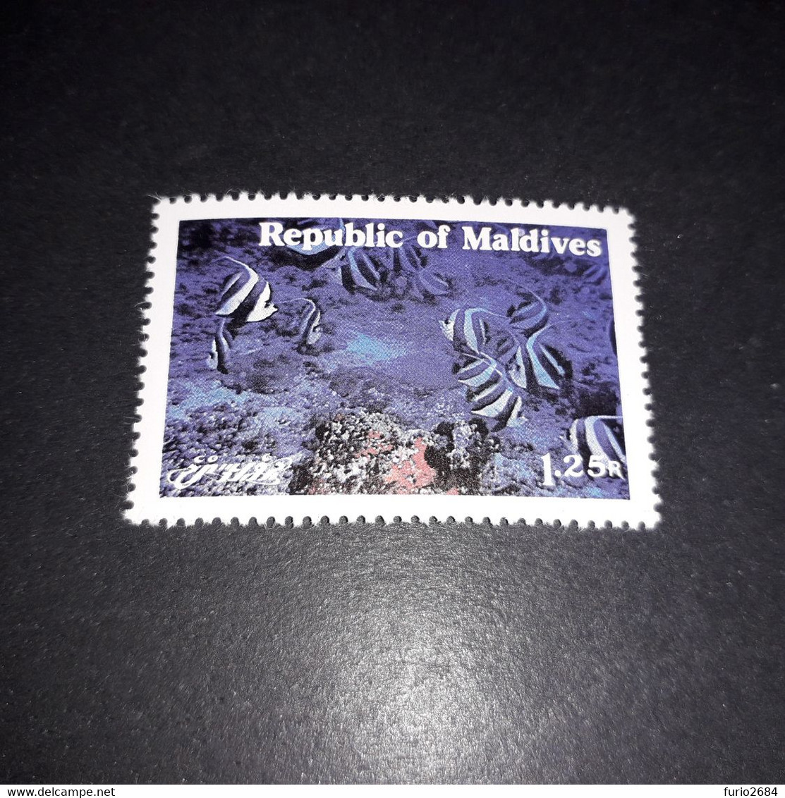 A4MIX17 REPUBLIC OF MALDIVE TEMATICA PESCE PESCI "XX" - Maldives (1965-...)