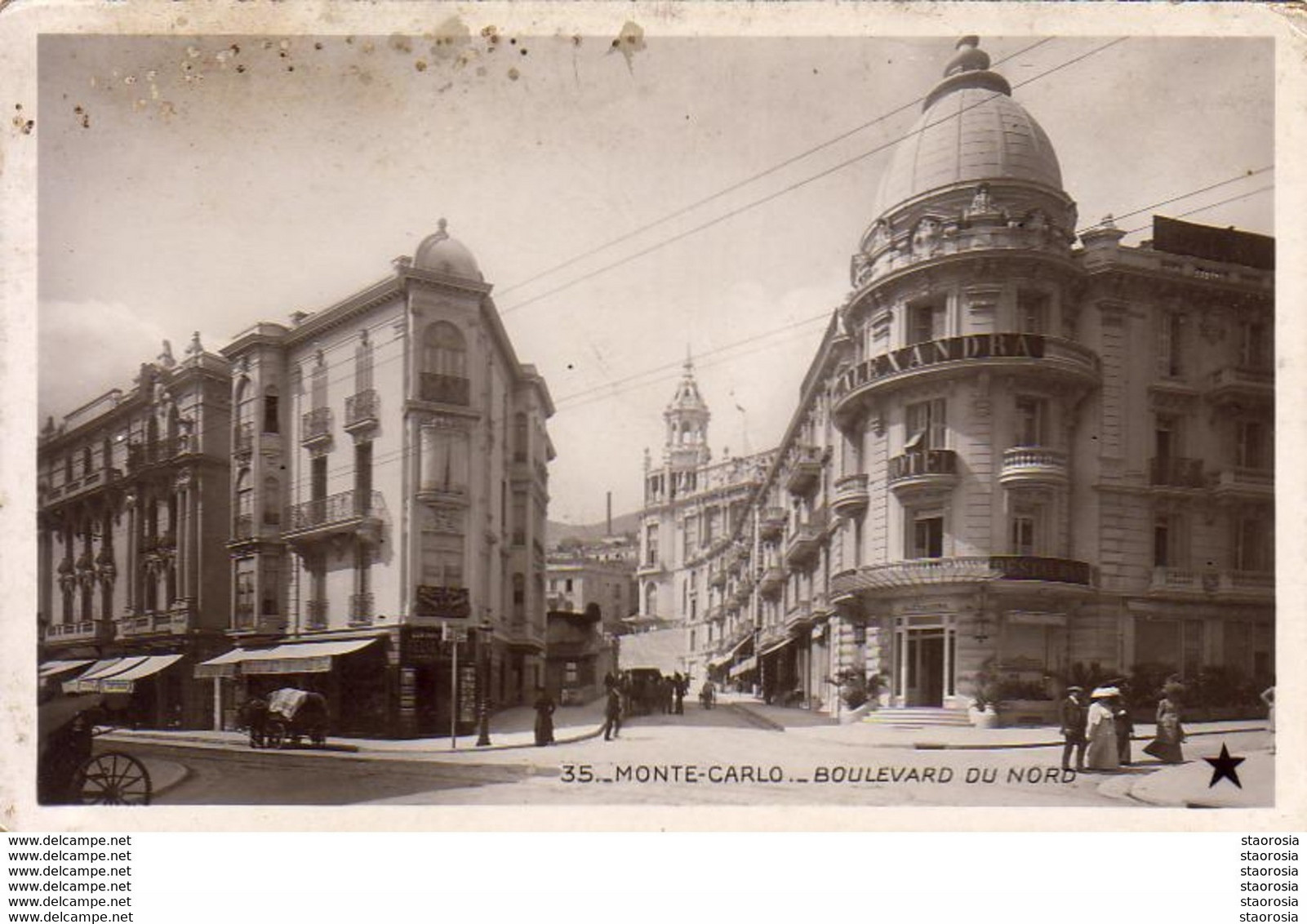 MONACO MONTE CARLO BOULEVARD DU NORD  .............. Carte Peu Courante - Monte-Carlo