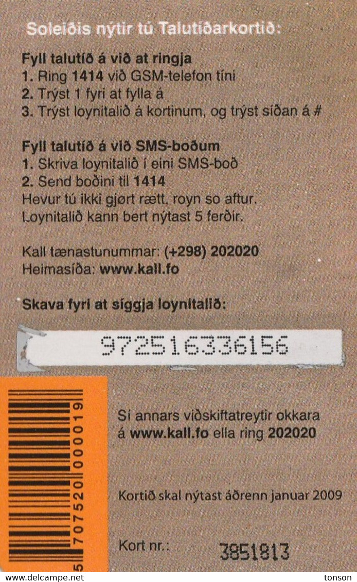 Faroe Islands, FO-KAL-REF-0006A, 50 Kr,  Kall Frælsi, 2 Scans,   10-2007 - Faeroër