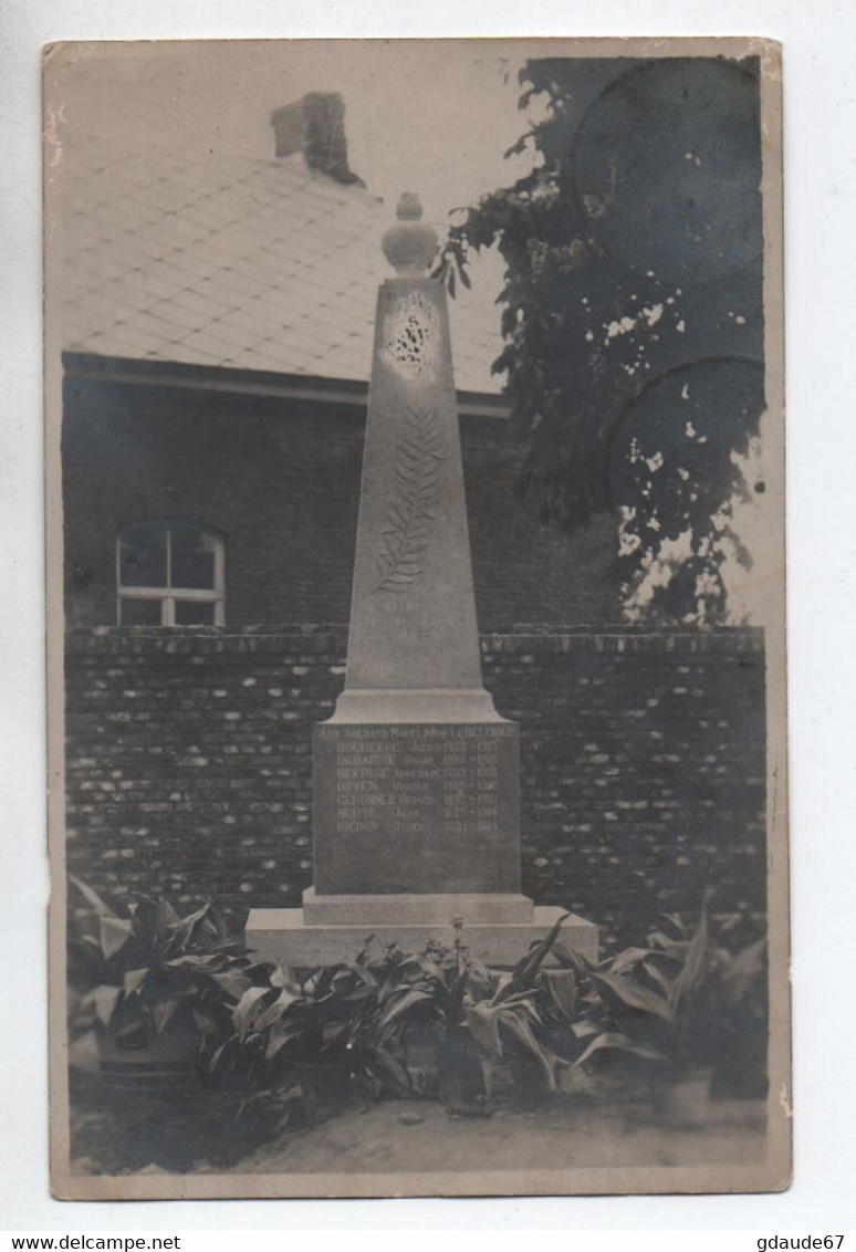 PETIT DOUR (HAINAUT) - CARTE PHOTO MONUMENT AUX MORTS - Dour