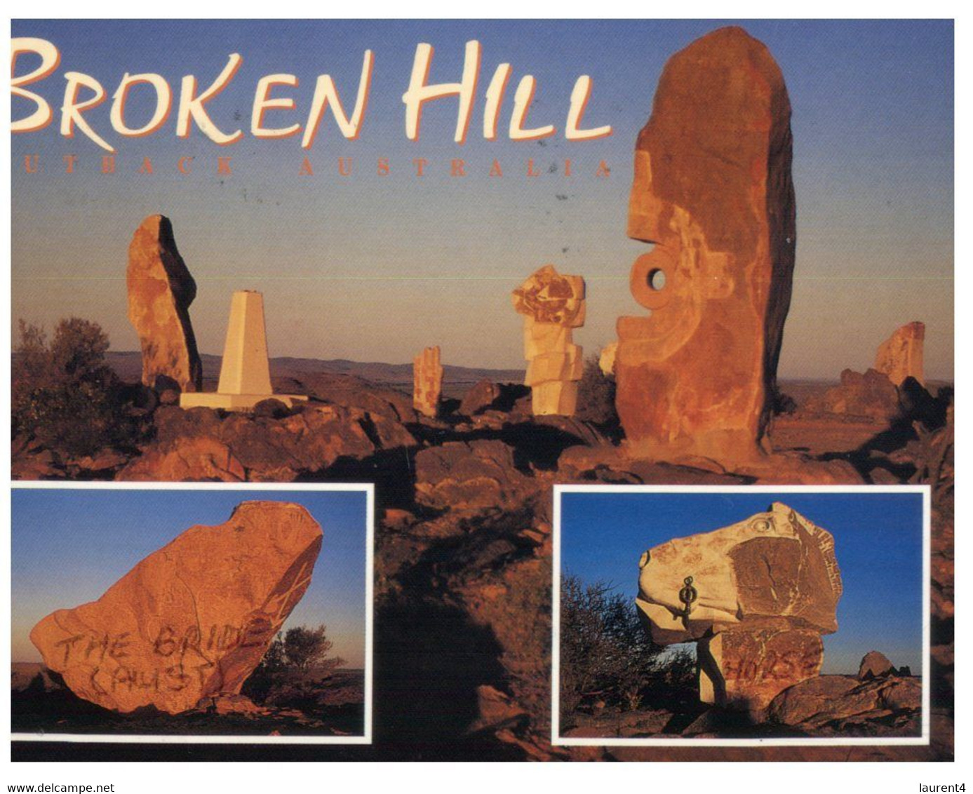 (CC 15) Australia - NSW - Broken Hill / Stones (with Car Stamp)  Posted 1997 ? - Broken Hill
