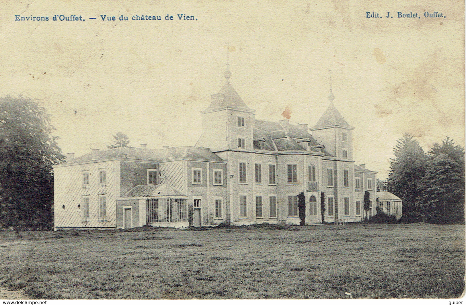 Environs D'ouffet Vue Du Chateau De Vien Edit. J. Boulet - Ouffet