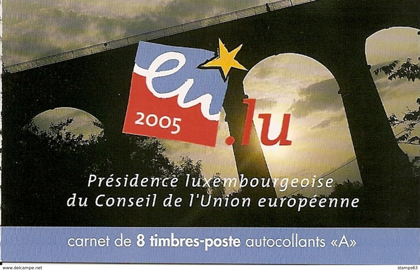 LUXEMBURG, 2005, Booklet 19, President European Union - Markenheftchen