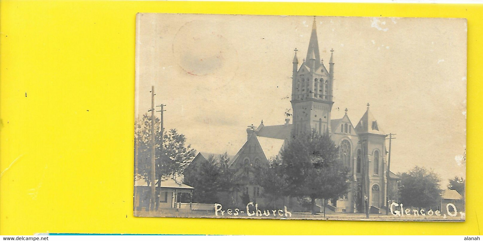 GLENCOE Carte Photo Pres-Church Canada - Altri & Non Classificati