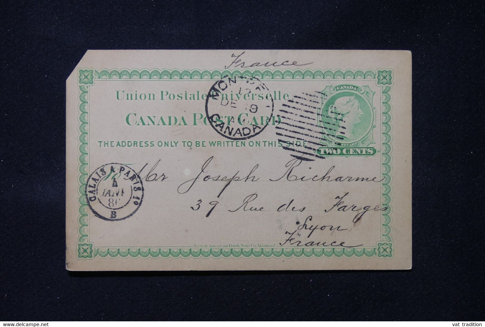 CANADA - Entier Postal De Montréal Pour La France En 1885 - L 83324 - 1860-1899 Reign Of Victoria