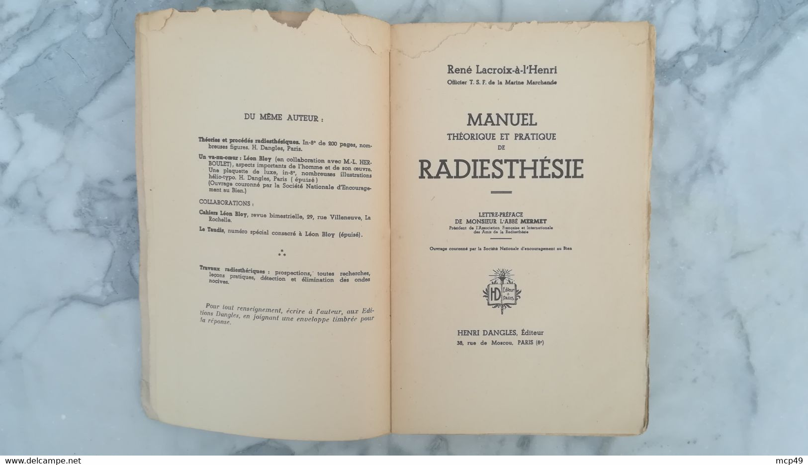 MANUEL THEORIQUE ET PRATIQUE DE RADIESTHESIE 1935 - 1901-1940
