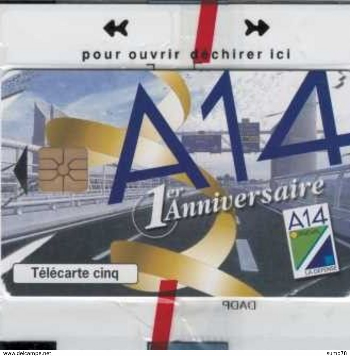 SNAP - A14 - AUTOROUTE - DEC 97 - 5 Unités - France - VOITURE - CAR - AUTO - AUTOMOBILE - Non Classés