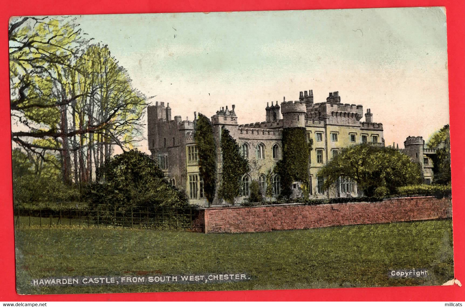 FLINTSHIRE   HARWARDEN CASTLE FROM  SOUTH WEST - Flintshire