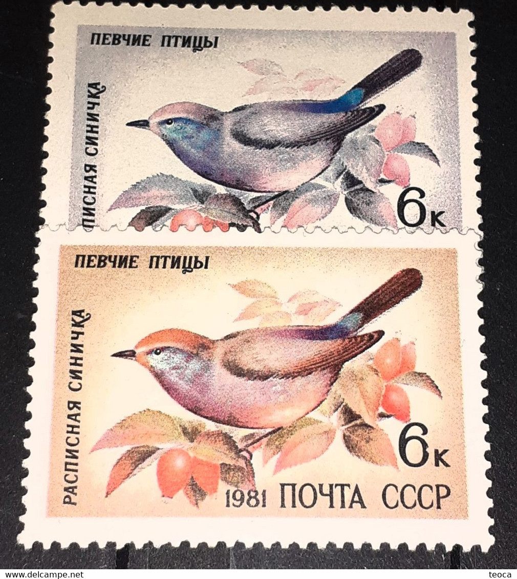 Errors Russie 1981, MI 5103, Singing Birds With Different  Color Mnh - Variétés & Curiosités