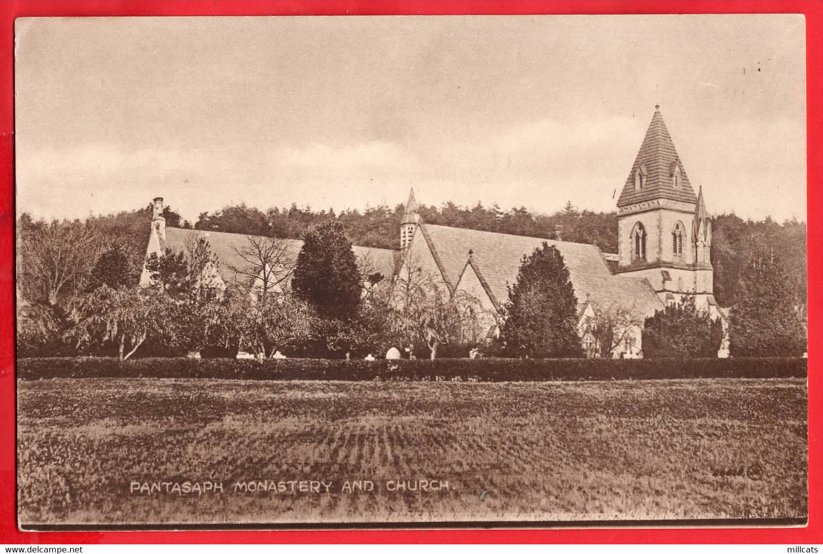 FLINTSHIRE HOLYWELL   PANTASAPH  MONASTERY  + CHURCH - Flintshire