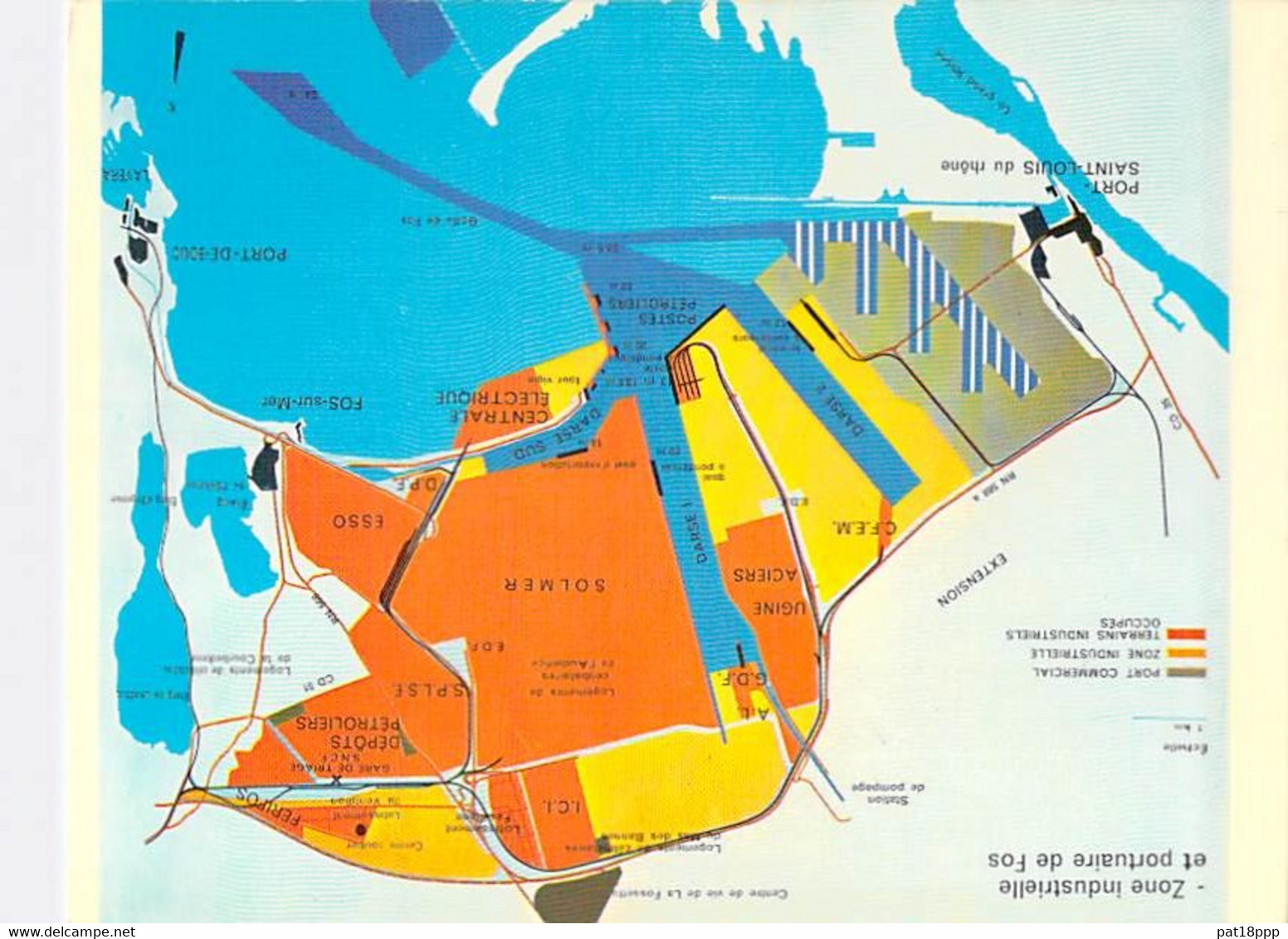 ** Lot De 2 ** Cartes Geographiques Du BASSINS Du PORT AUTONOME De MARSEILLE & De La ZI PORTUAIRE De FOS / MER - CPSM GF - Autres & Non Classés