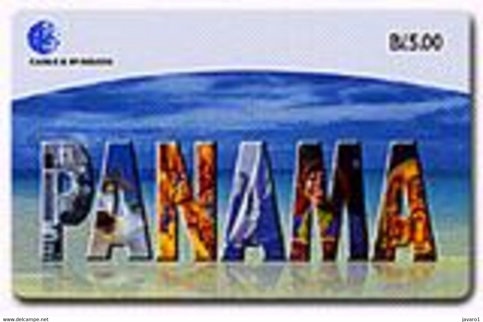 PANAMA : PAN32 B/.5.00 P-A-N-A-M-A USED - Panama