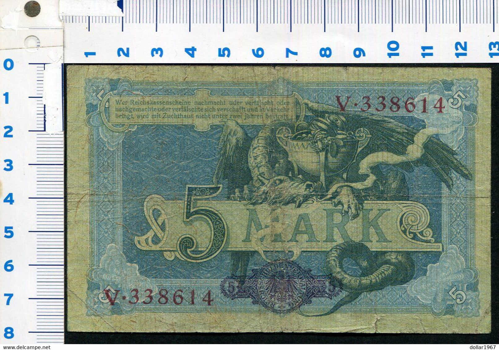 Germany - Duitsland , Imperial Treasury 5 Mark 31-10-1904 / 22a - 10 Mark