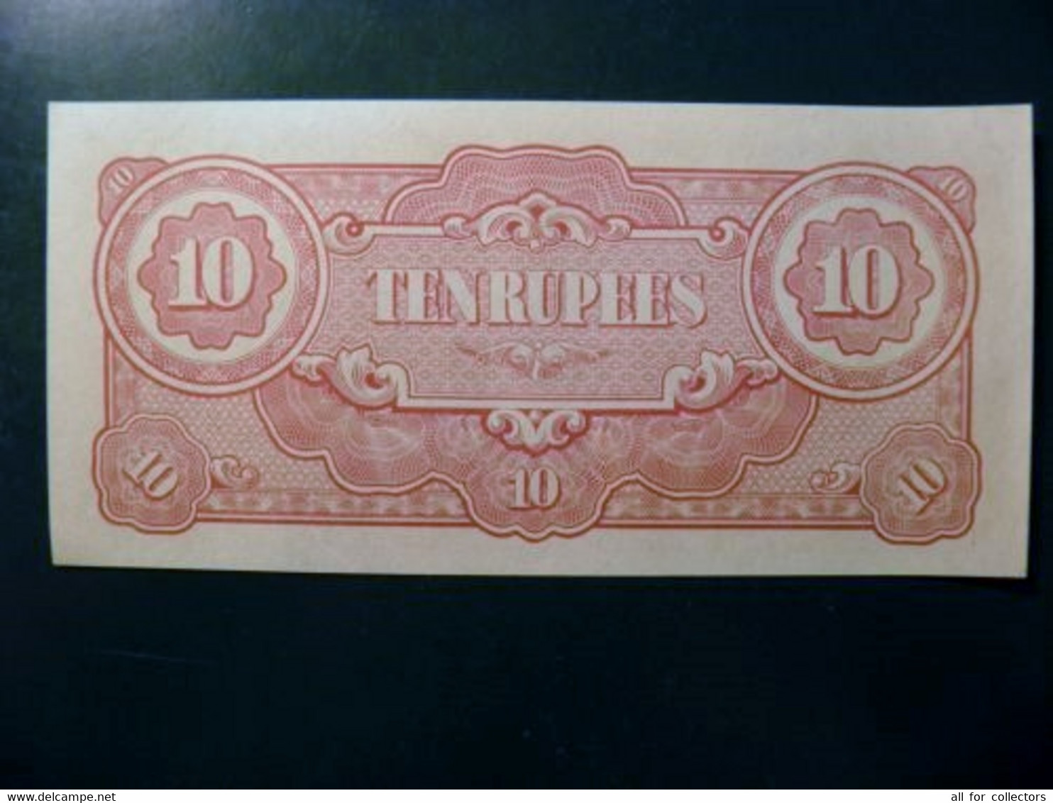 UNC Banknote Japanese Government 10 Rupees - Japon