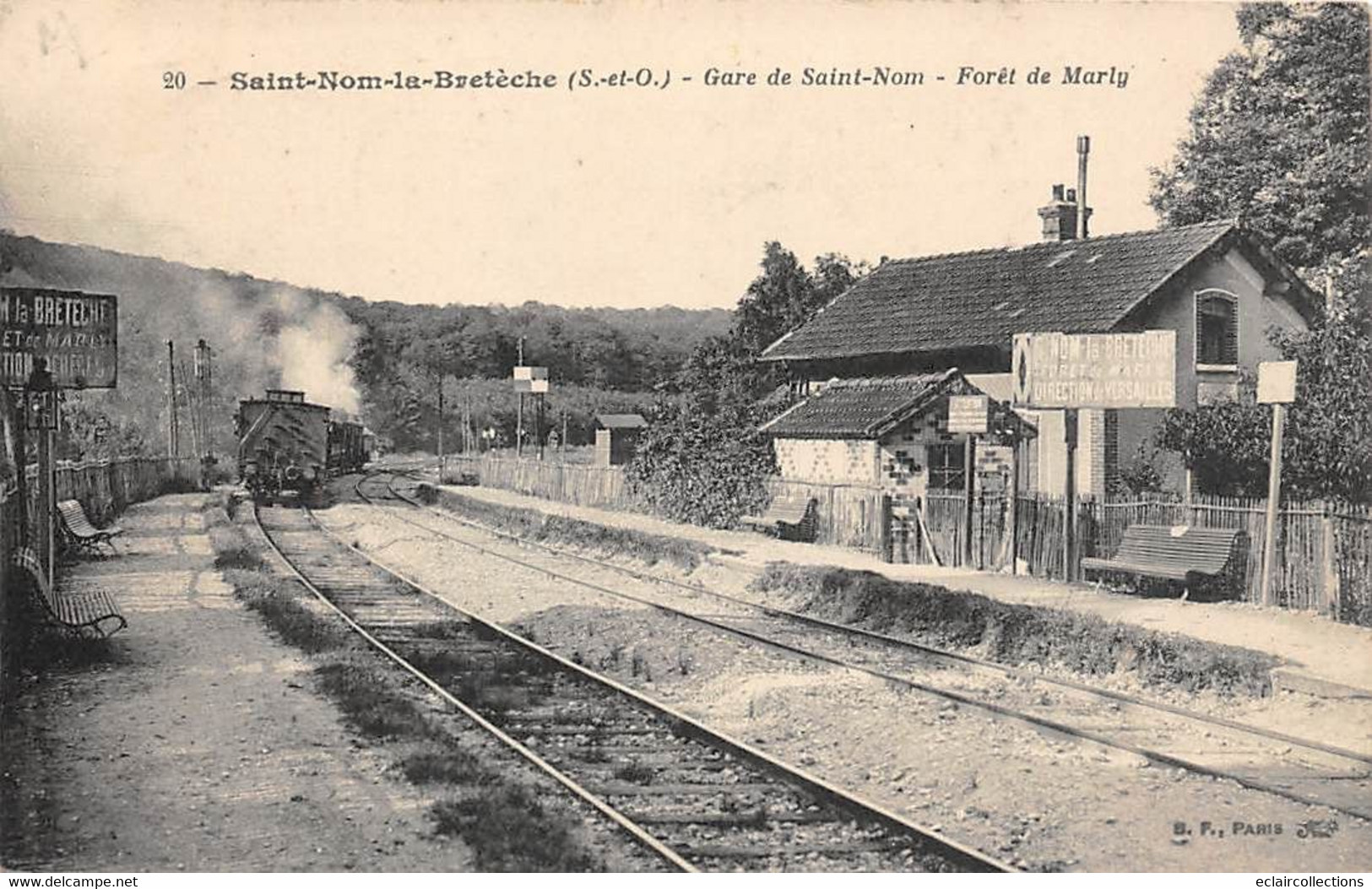 St Nom La Bretèche          78          Intérieur De La Gare. Forêt De Marly     (voir Scan) - St. Nom La Breteche