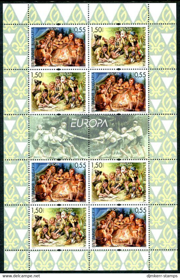 BULGARIA 2007 Europa: Scouting Sheetlet MNH / **.  Michel 4792-93 Kb - Ungebraucht