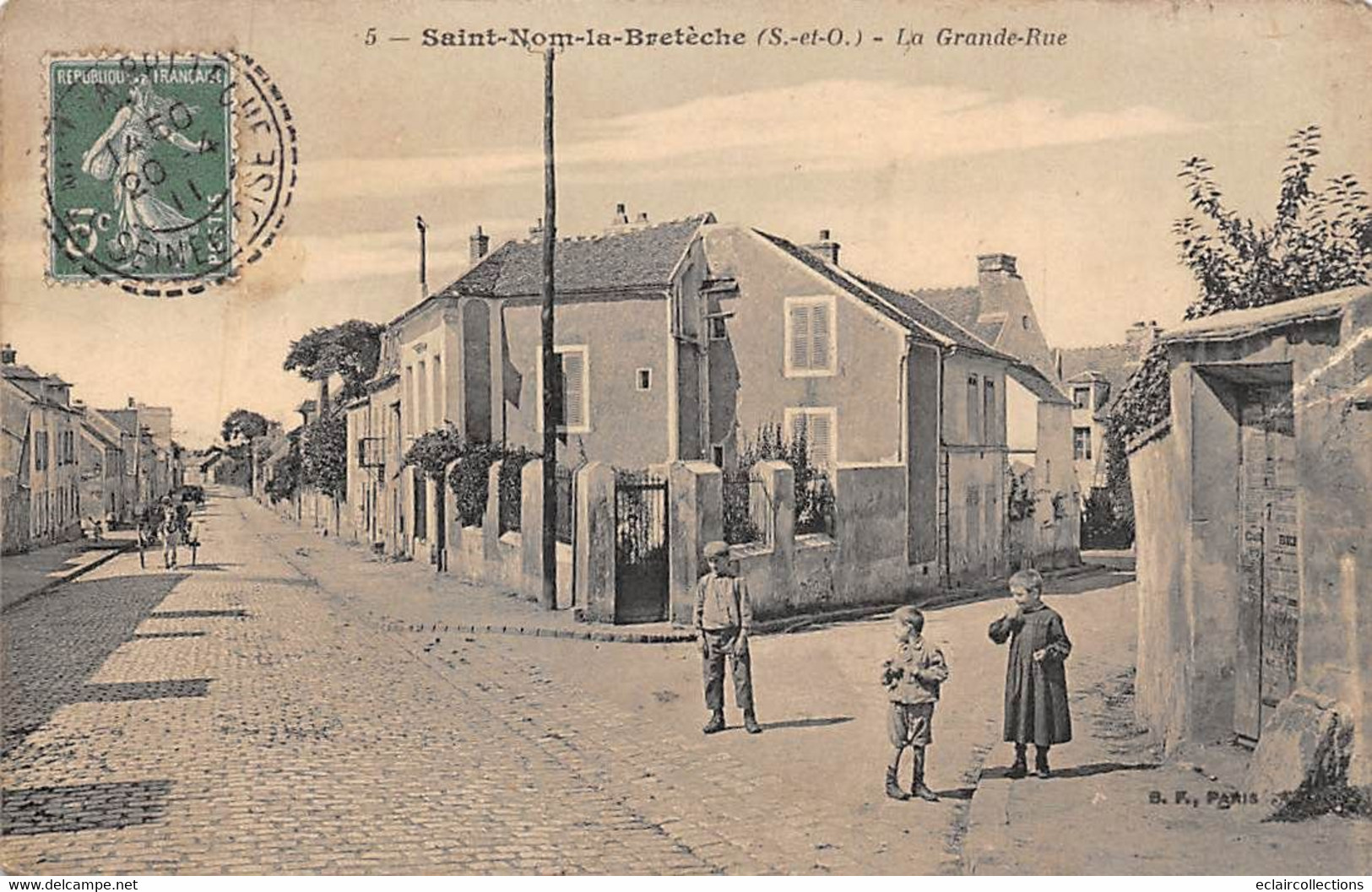 St Nom La Bretèche          78         La Grande Rue      -  Déchirure   -           (voir Scan) - St. Nom La Breteche