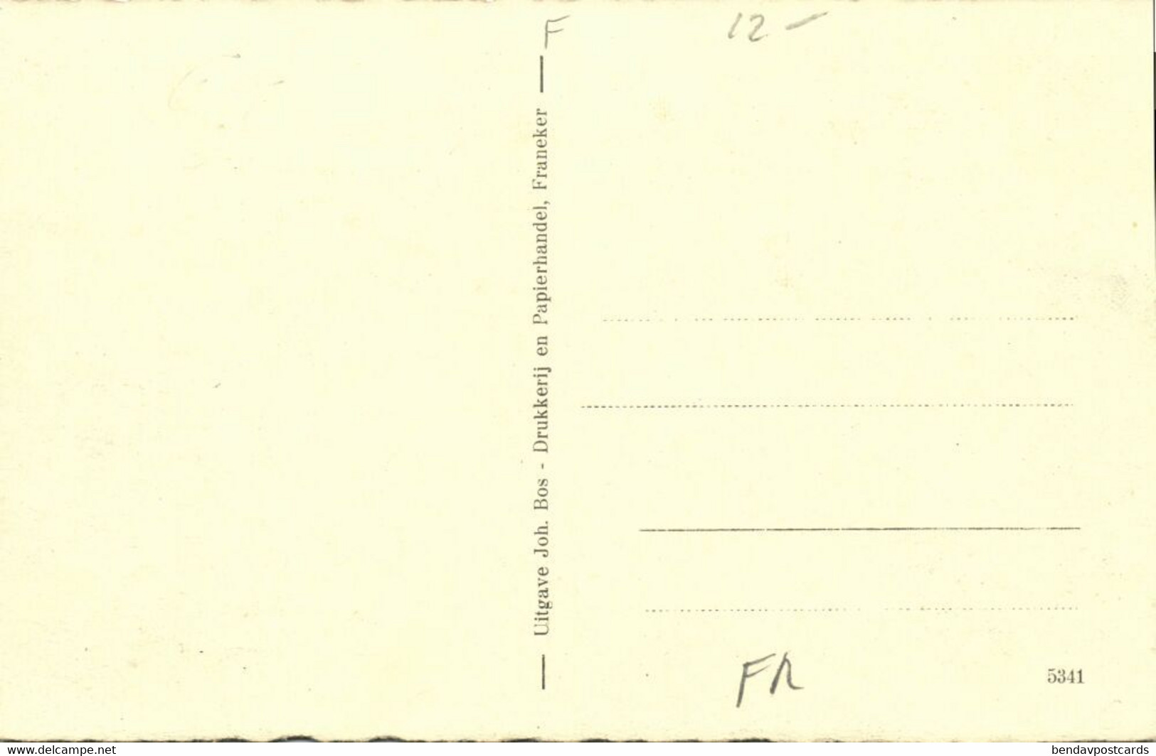 Nederland, FRANEKER, Christelijke U.L.O.-School (1940s) Ansichtkaart - Franeker