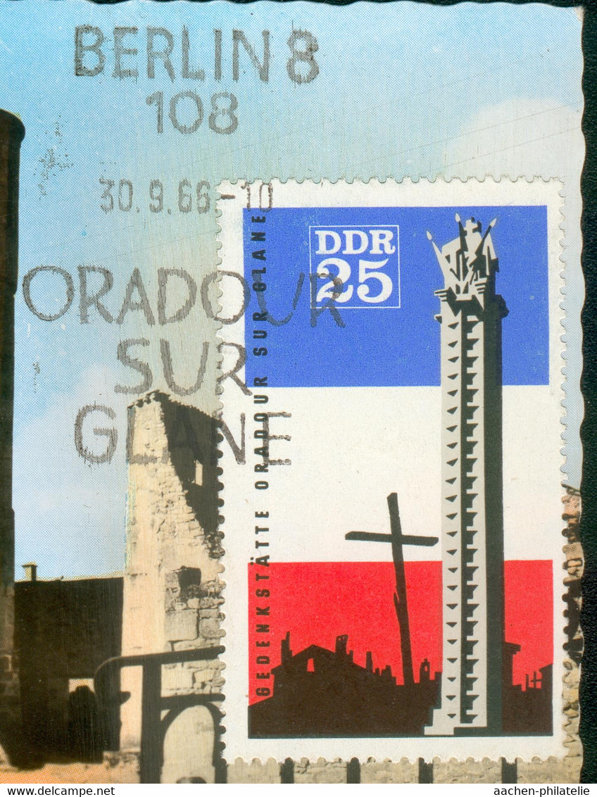 East-Germany Michel Nr.1206 MC MK Oradour-sur-Glane Iy09 - Maximumkaarten