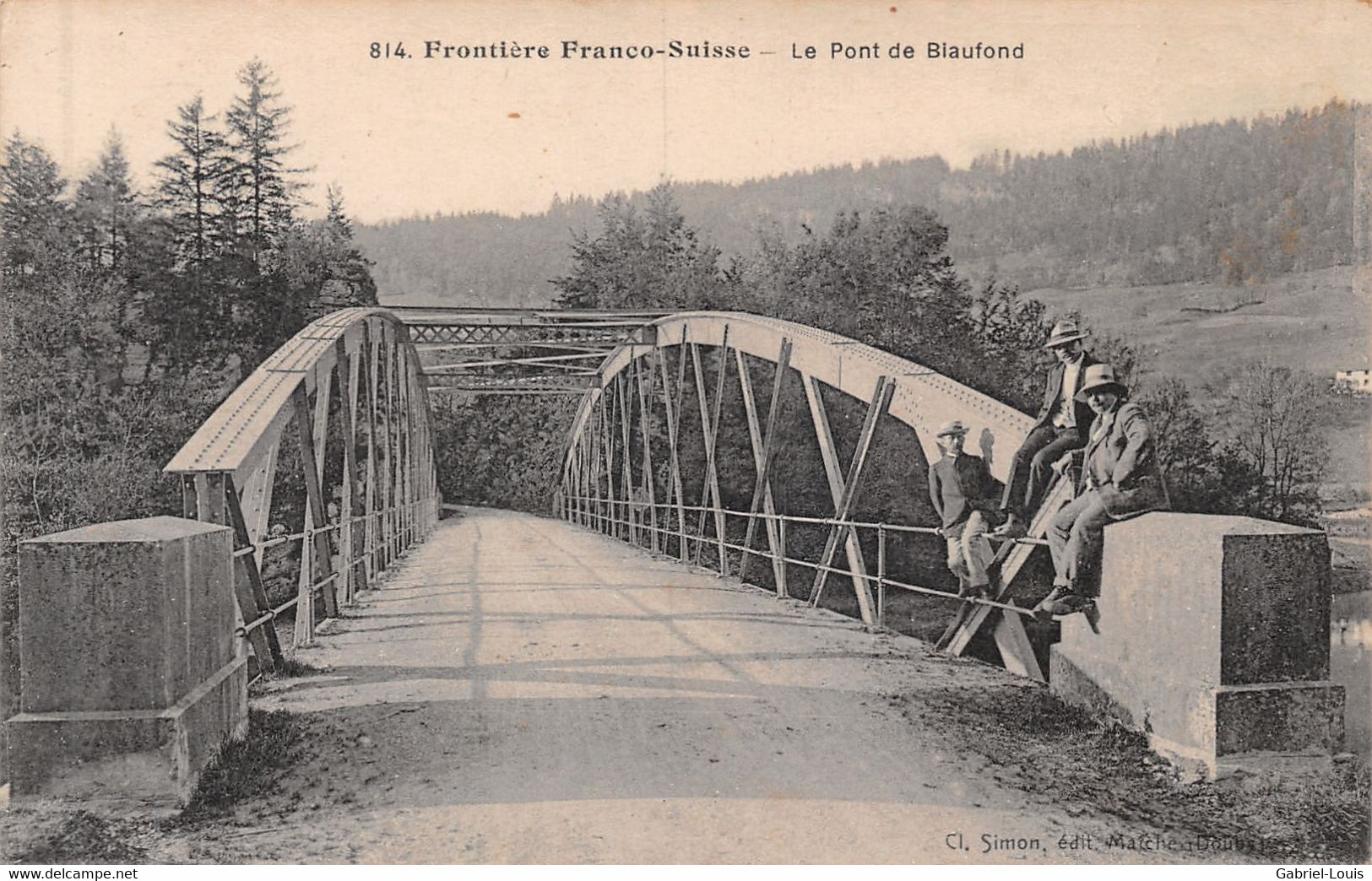 Frontière Franco-Suisse Le Pont De Biaufond - La Chaux-de-Fonds - Autres & Non Classés