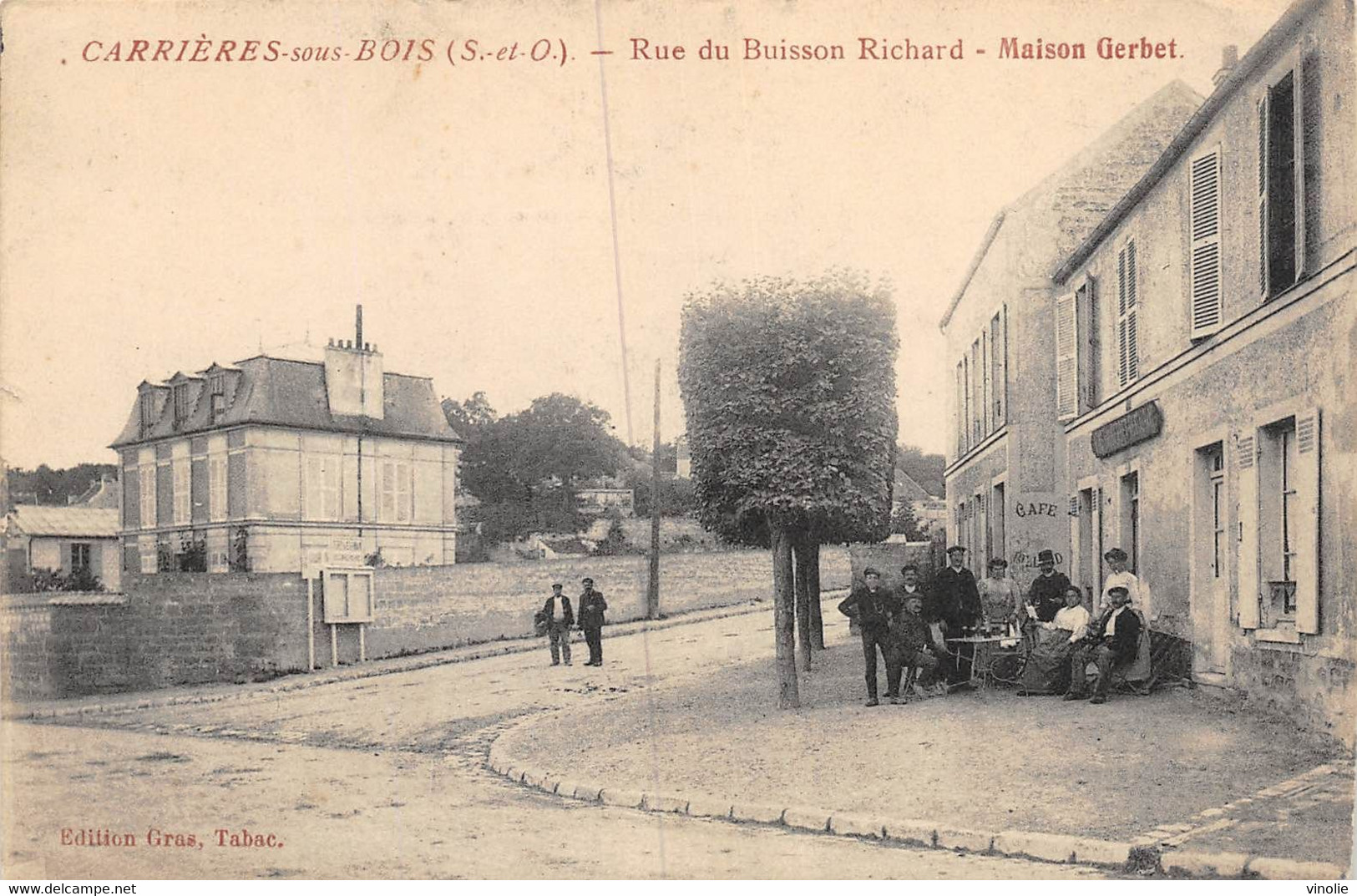21-055 : CARRIERES SOUS BOIS. RUE DU BUISSON RICHARD. MAISON GERBET - Carrières-sur-Seine