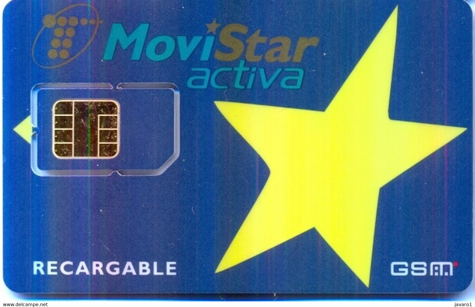 SPAIN GSM Card  : SPA31B 16 PIC MoviStar Activa MINT - Airtel