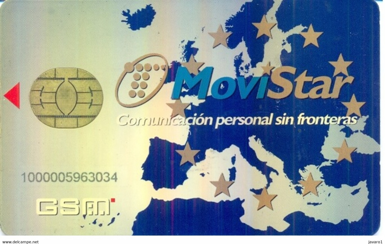 SPAIN GSM Card  : SPA23C 33 GSM Europe (white Sea) Full Iso Yelowish MINT - Airtel