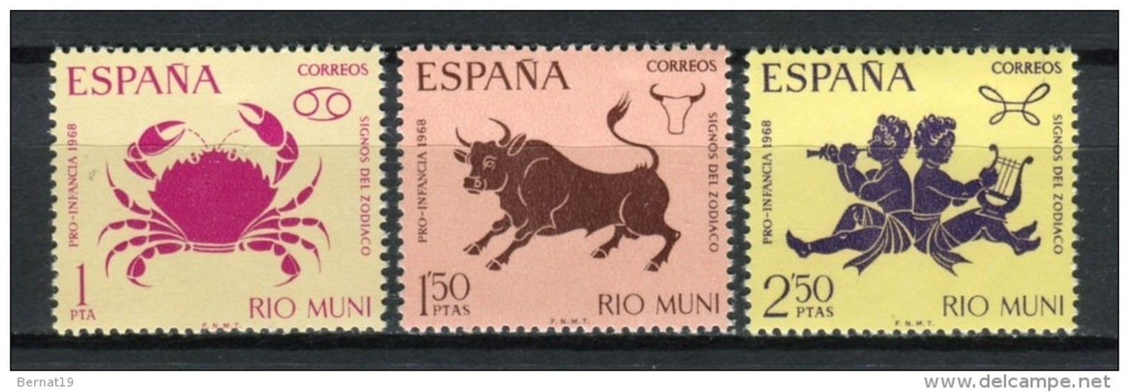 Rio Muni 1968. Edifil 83-85 ** MNH. - Rio Muni