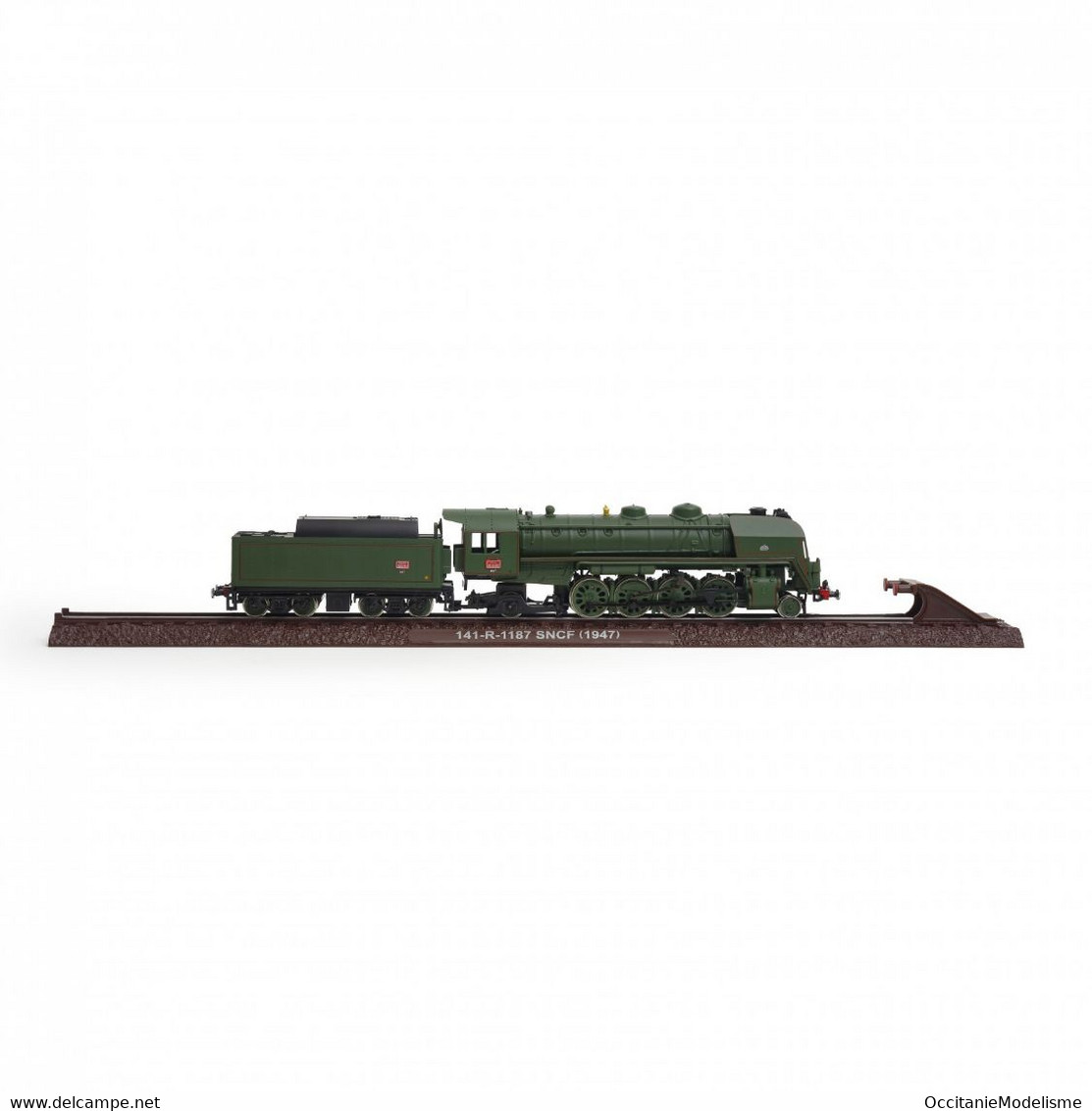 Hachette - Locomotive Vapeur Statique 141 R 1187 SNCF Neuf HO 1/87 - Locomotive