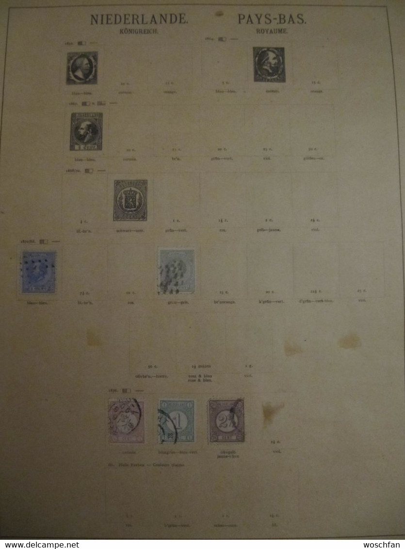 Netherlands: Ancient Stamps Collection From Ancient Albums, See Pics! - Collections (without Album)