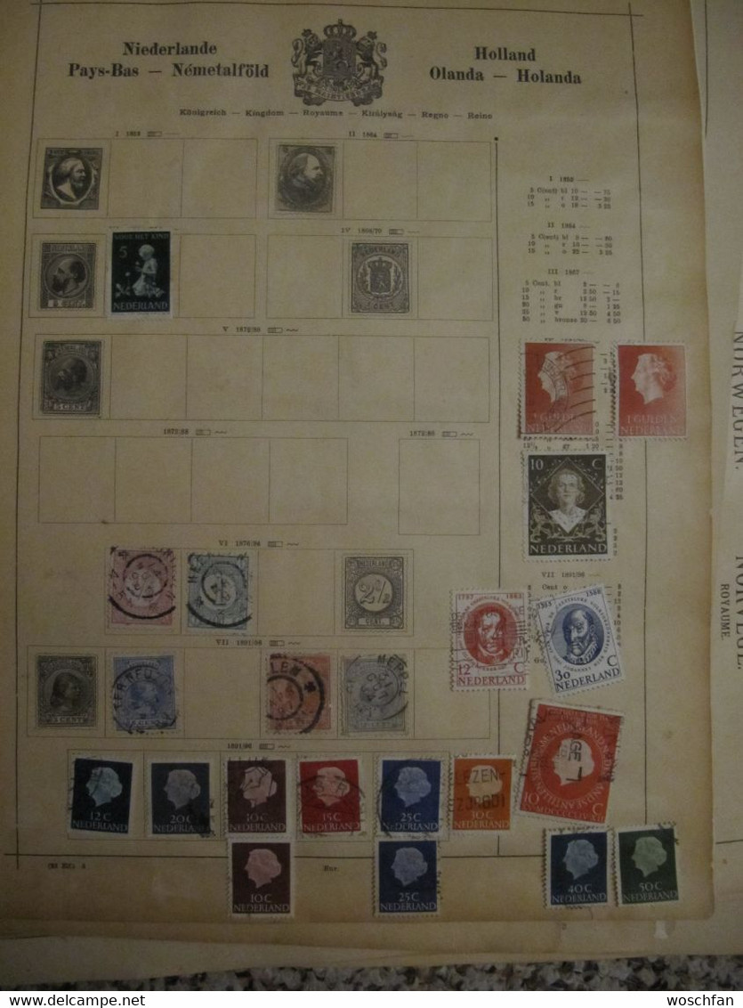 Netherlands: Ancient Stamps Collection From Ancient Albums, See Pics! - Collections (without Album)