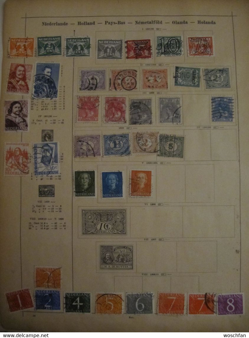 Netherlands: Ancient Stamps Collection From Ancient Albums, See Pics! - Collections (without Album)