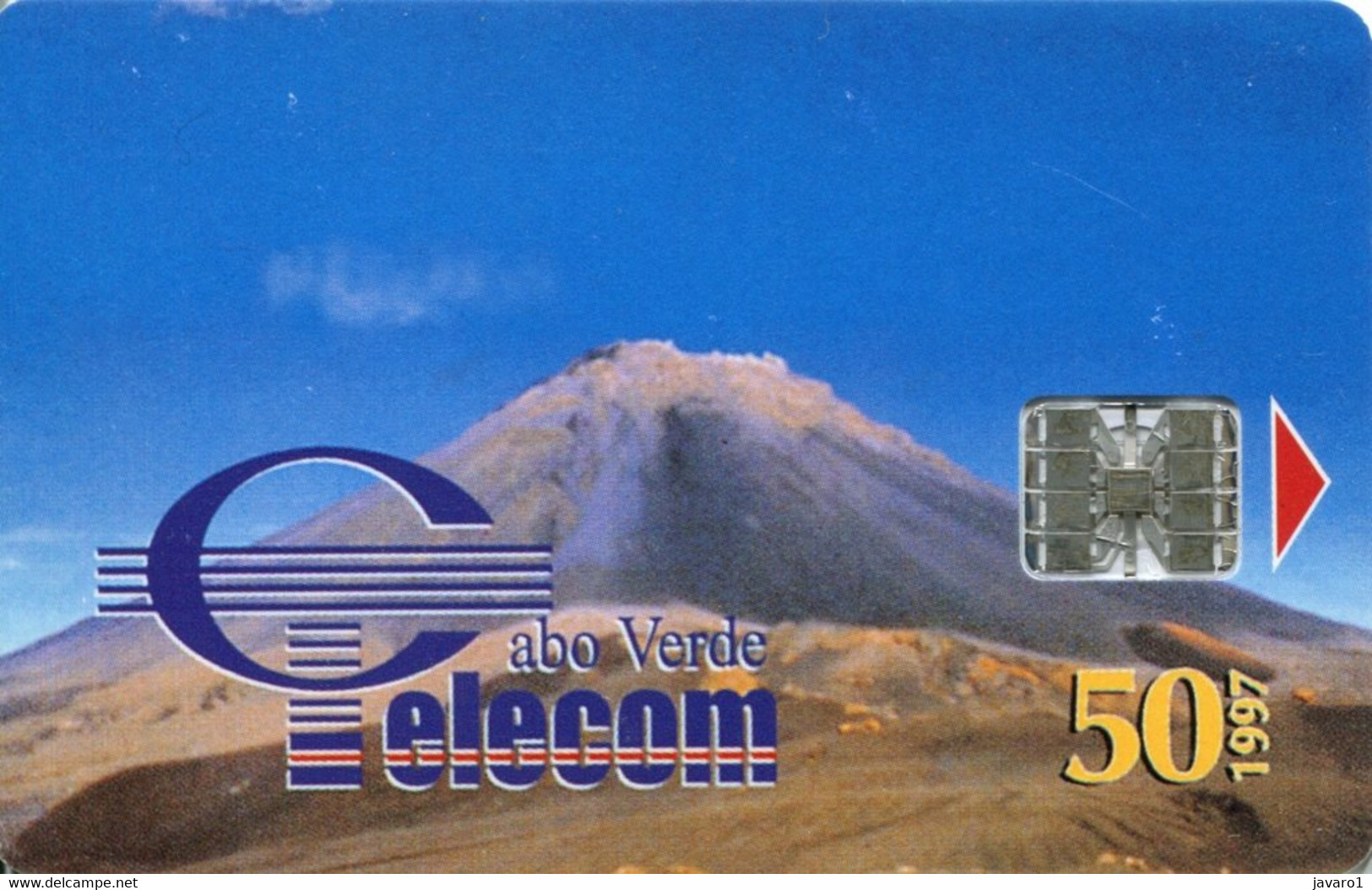 CABOVERDE : CBV16 50 1997 Volkan And Blue Sky USED - Kaapverdische Eilanden