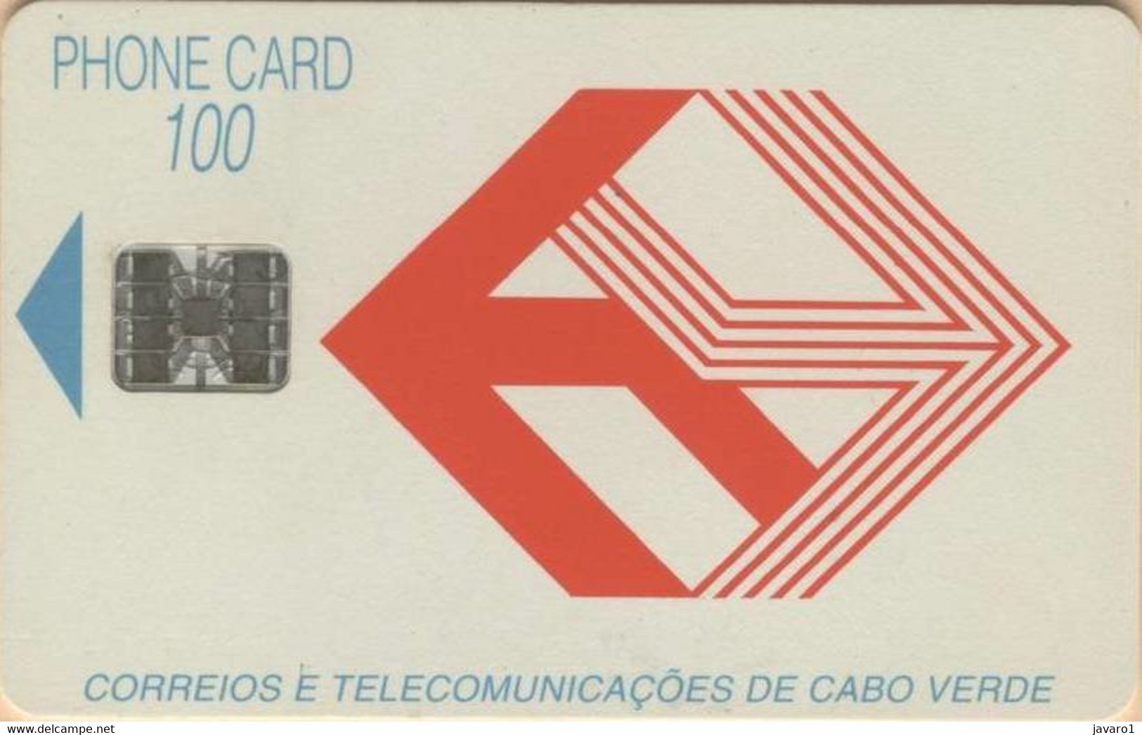 CABOVERDE : CBV07 100 Chipcard Red+blue   (CTT) USED - Kaapverdische Eilanden