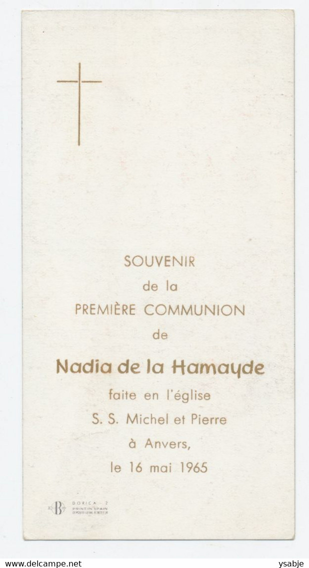 Communie Nadia De La Hamayde - Antwerpen 1965 - Communion