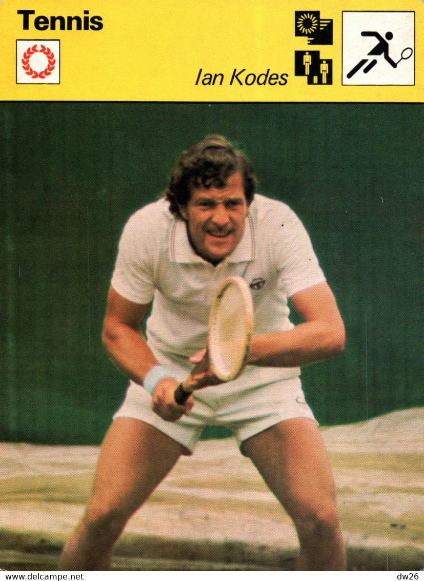 Fiche Sports: Tennis - Jan Ian Kodes (Tchèque) Vainqueur De Roland Garros 1971, Wimbledon 1973 - Deportes