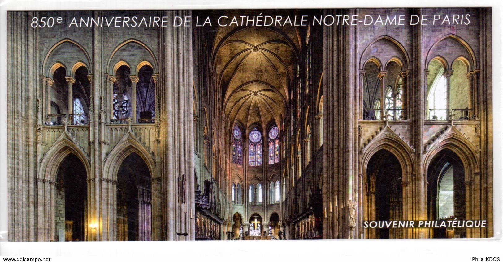 " 850 ANS DE NOTRE DAME DE PARIS " Sur Bloc Souvenir De 2013 (Sous Blister Fermé) N° YT BS 78 Parfait état - Iglesias Y Catedrales