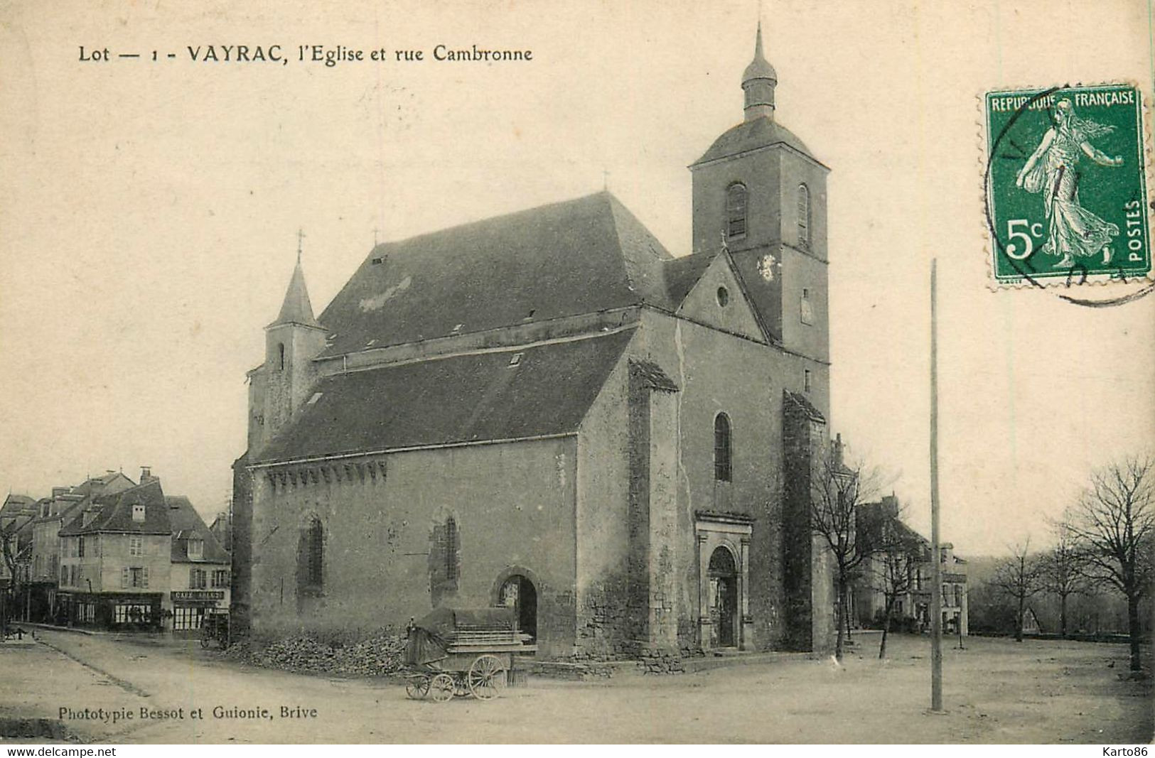 Vayrac * Rue Cambronne Et L'église - Vayrac