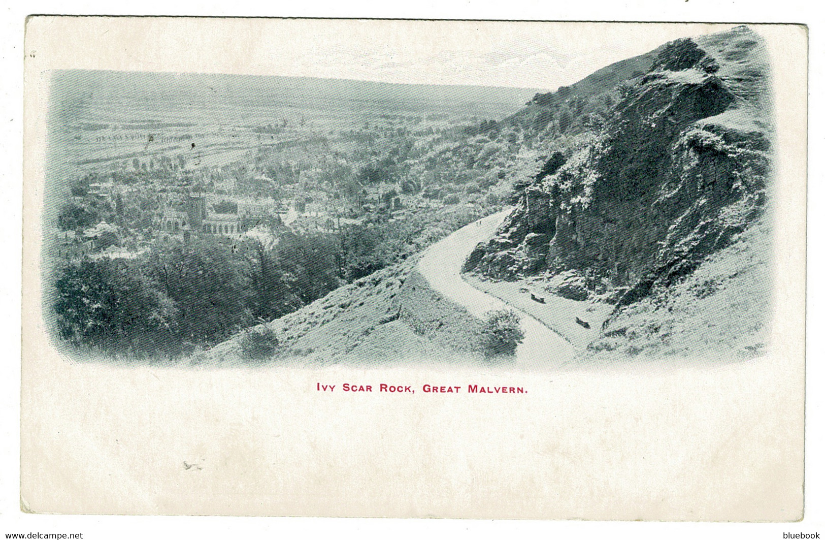 Ref 1433 -  1904 Postcard - Ivy Scar Rock - Great Malvern - Good Malvern Duplex Postmark - Autres & Non Classés