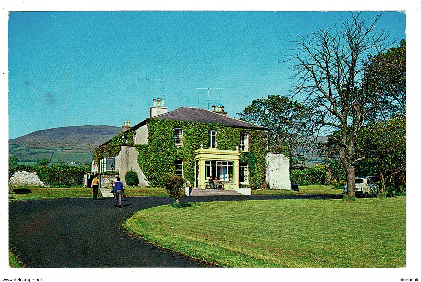 Ref 1424 - 1966 Postcard - Drumalla House Carnlough - County Antrim Ireland - Ballymena Postmark - Antrim