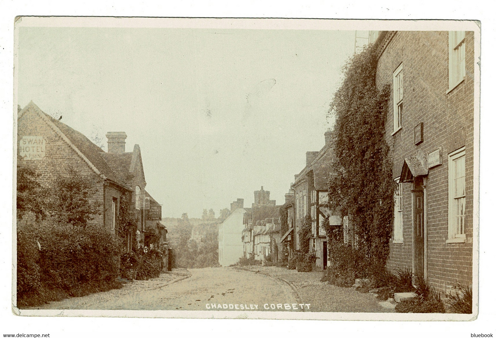 Ref 1437 - Early Real Photo Postcard - Chaddesley Corbett & Post Office Near Kidderminster - Autres & Non Classés