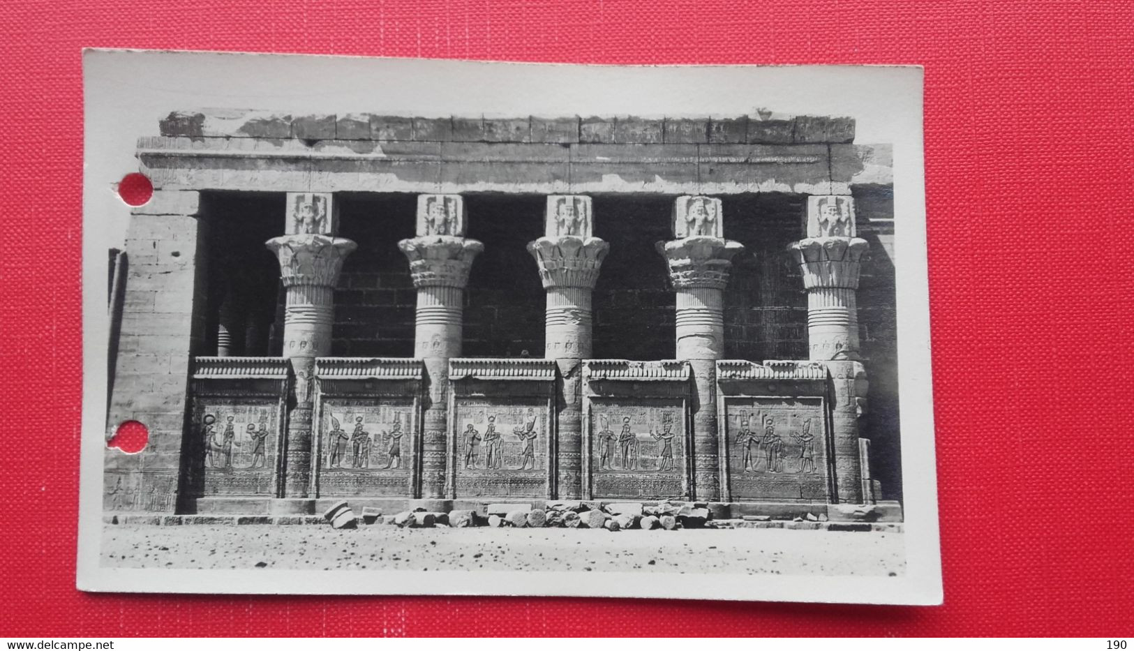 5 Postcards Dendera.Hathor Temple. - Qina