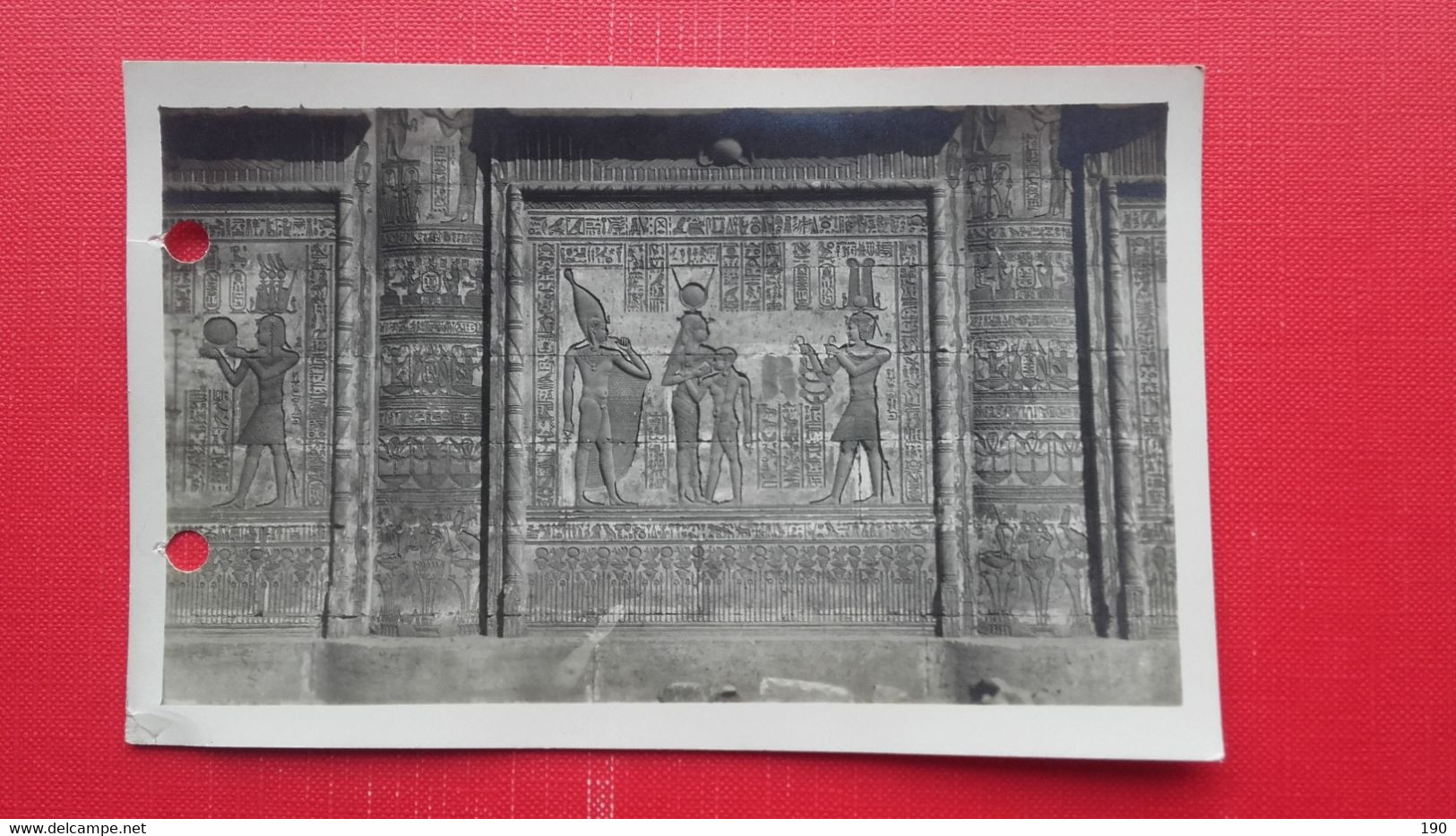 5 postcards Dendera.Hathor Temple.