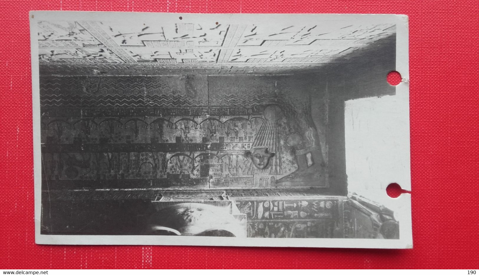 5 postcards Dendera.Hathor Temple.