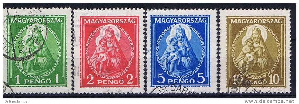 Hungary: 1932 Mi Nr 484 - 487 Used - Gebraucht