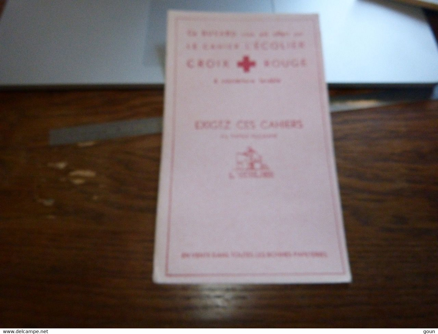 AA6-9 Lot De 4 Buvards Le Cahier De L'écolier Croix Rouge 12x20cm - Papeterie