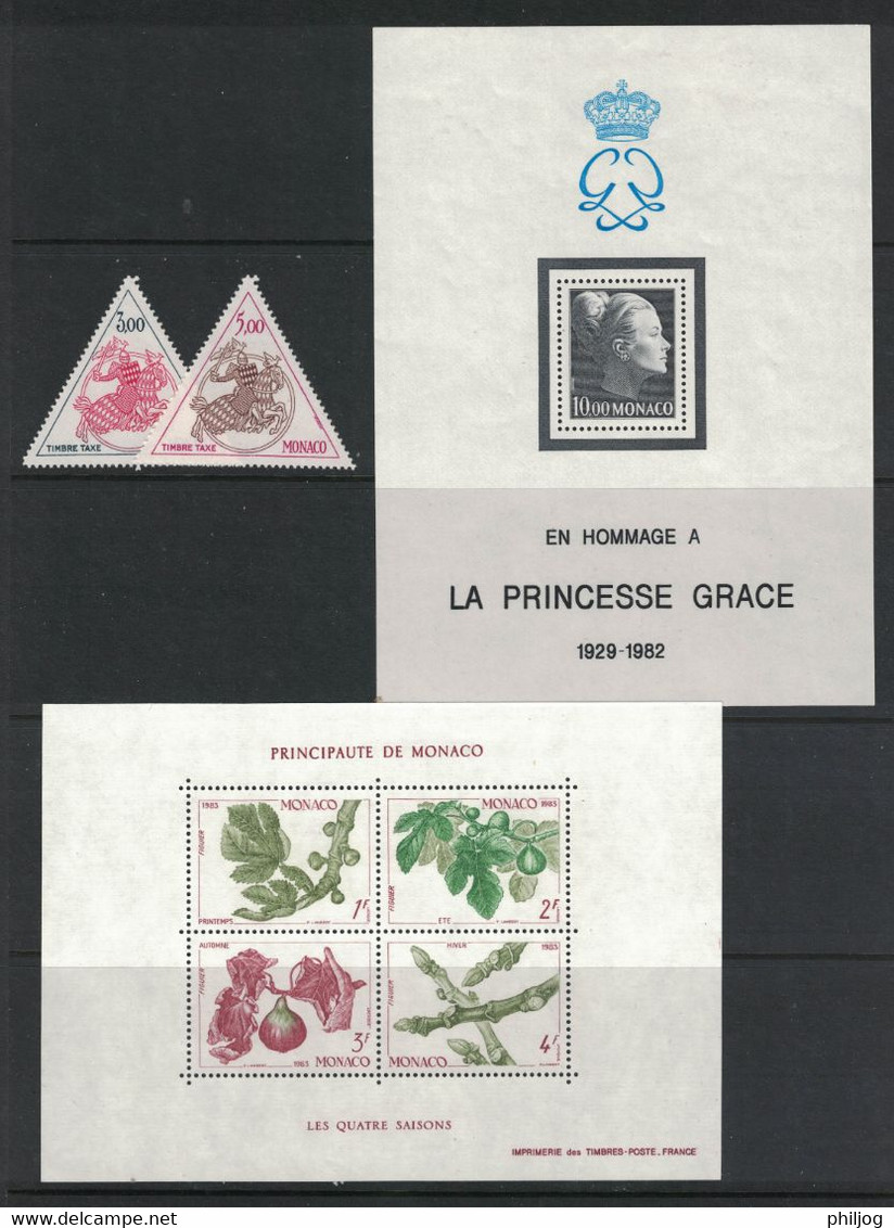 Monaco - Année 1983 Complète Avec Préos Et Taxe - Neuve AVEC Charnière - 51 Timbres Du 1359 à 1403 - Complete Year 1983 - Años Completos