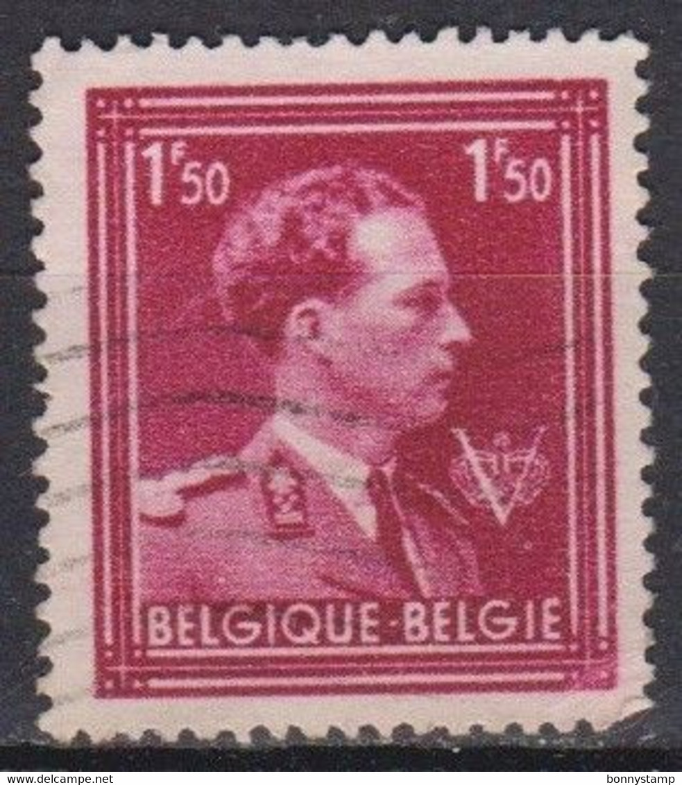 Belgio, 1936/56 - 1,50f King Leopold III - Nr.286 Usato° - 1934-1935 Leopold III